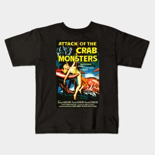 Classic Science Fiction Movie Poster - Attack of the Crab Monsters Kids T-Shirt